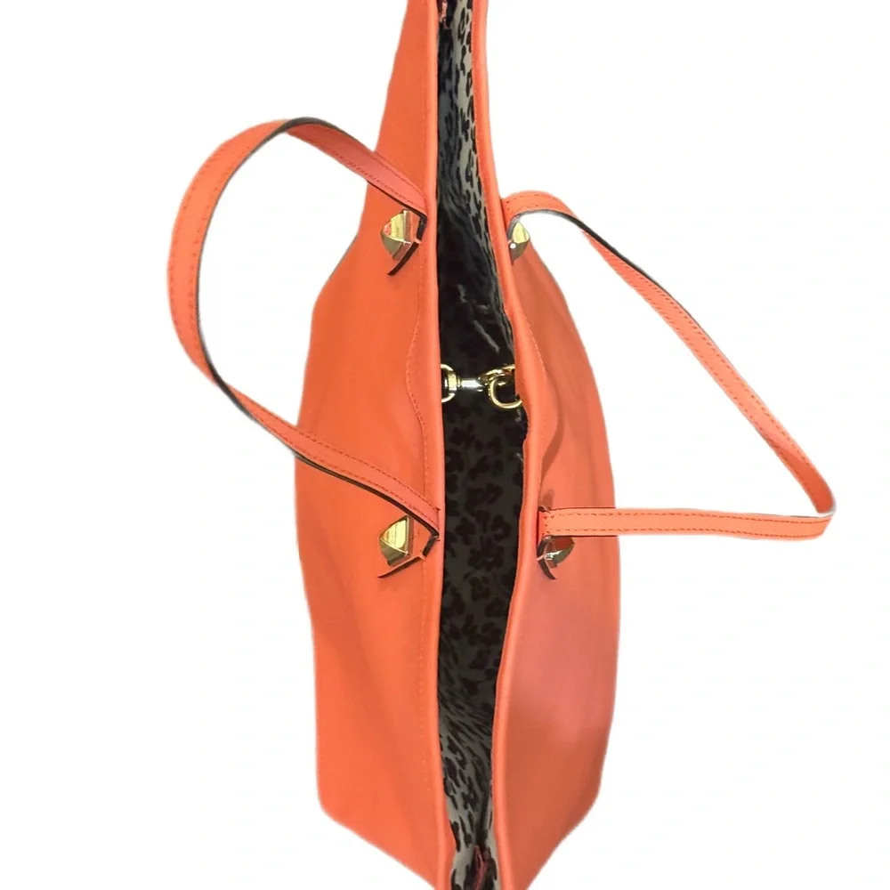Rebecca Minkoff Everywhere Leather Vibrant Coral Tote - Picture 4 of 16